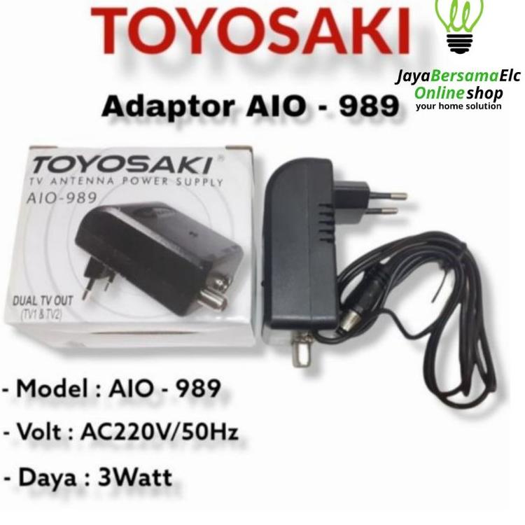 ♣ Adaptor Power Supply Booster AIO 989 Antena Toyosaki AIO 220 / AIO 235 / AIO 200 ▼