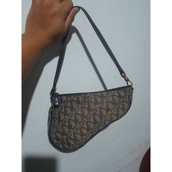 CHRISTIAN DIOR SADDLE MINI SECOND BAG