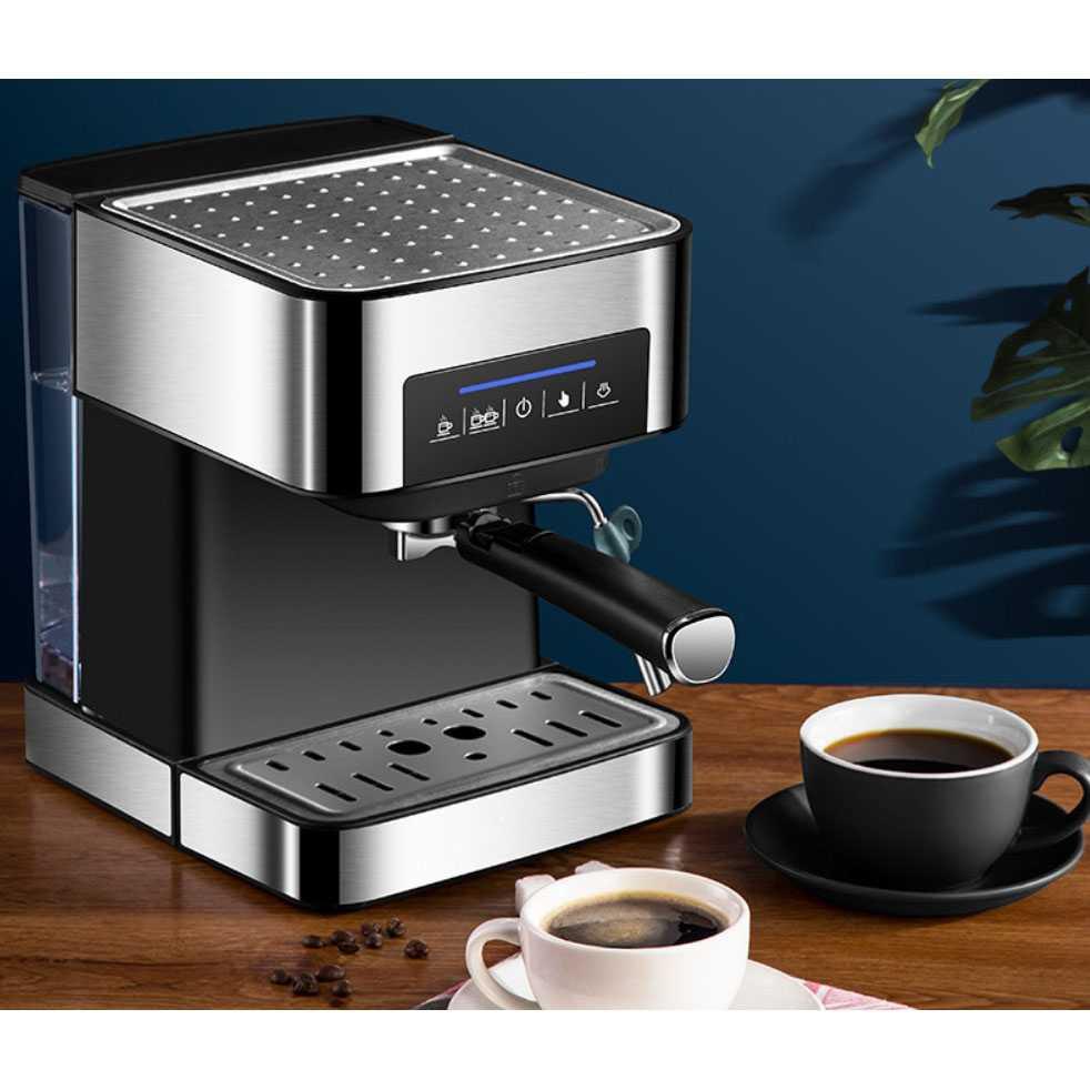 Mesin Kopi Espresso Cappucino Coffee Machine 1.6 Liter-CM6863 Hitam Mesin Kopi Otomatis