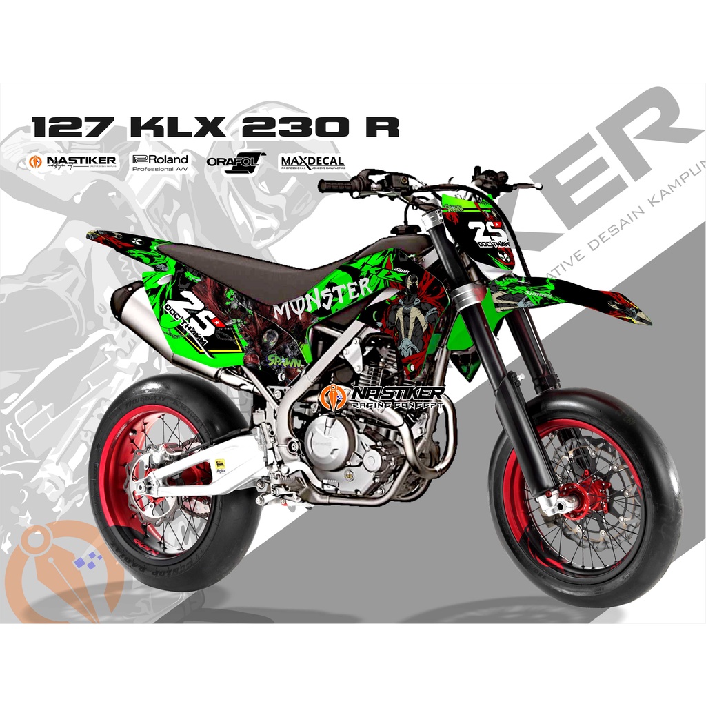 DECAL stiker KLX 230R - KLX230R FULLBODY SPAWN - STIKER KLX 230R FULLBODY