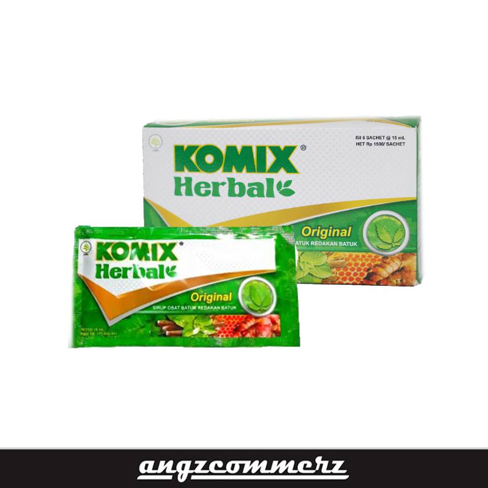 

KALBE Komix Herbal pack 16 ml 6 sachetersas