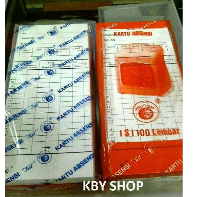 

TERLARIS KARTU ABSENSI ISI 100 LEMBAR GROSIR TERMURAH buruan