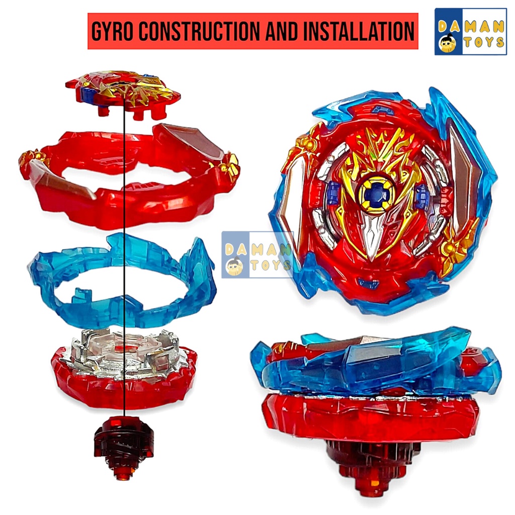 Mainan Gansing Beyblade Sparking Launcher set Gasing Infinite Achilles Bayblade Beblet Beyblade