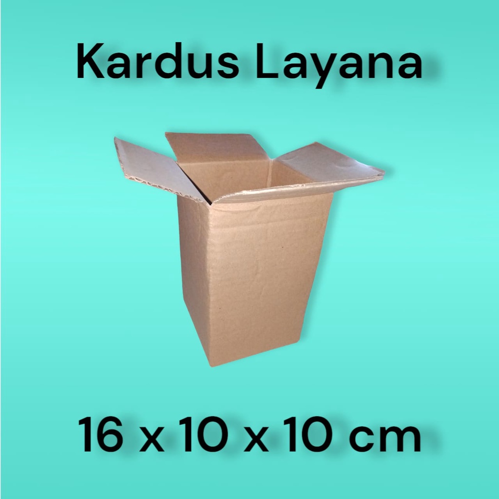 

Kardus Ukuran 16 x 10 x 10 cm untuk Packing (Per 10 Pcs)