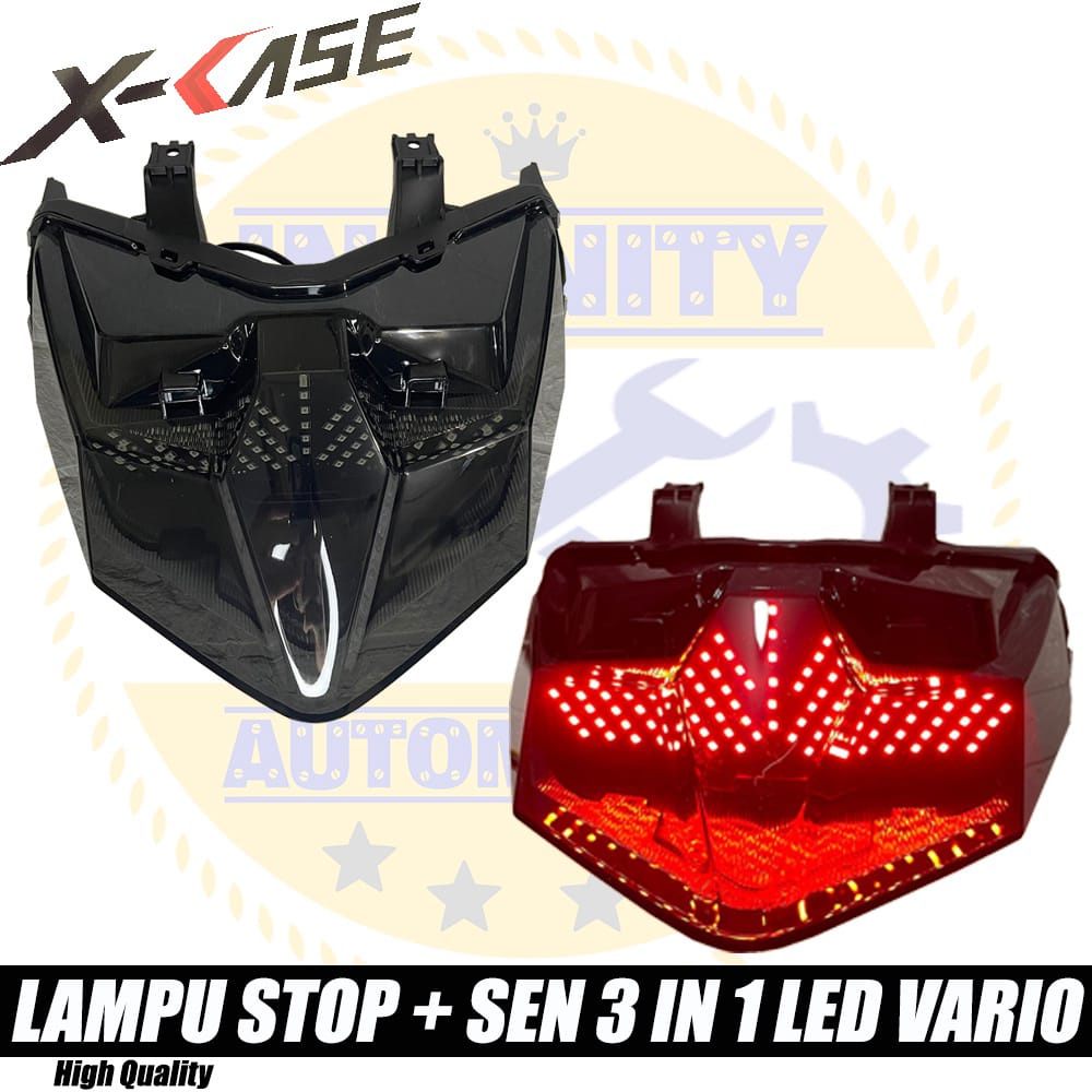 LAMPU STOP + SEN 3 IN 1 LED X-CASE WD 108 UNTUK ALL NEW VARIO 125 VARIO 150 2018-2022 LAMPU STOP LED VARIO 125/150