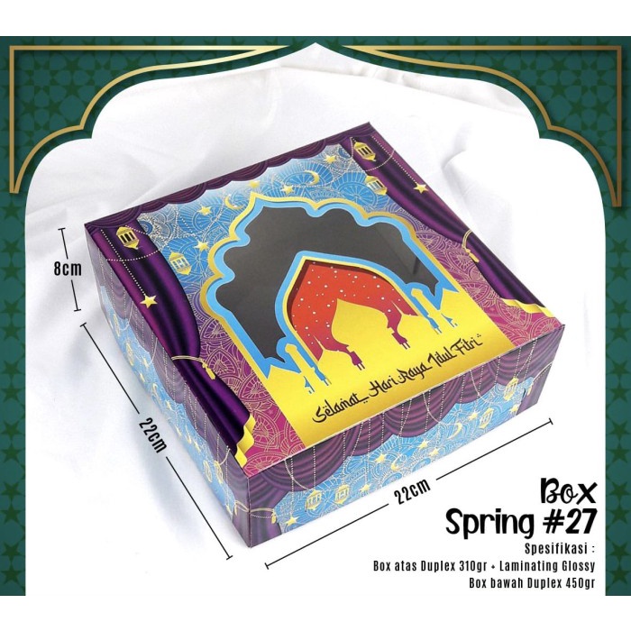 

(10Pc) Box Lebaran 22X22 / 25X25, Kotak Idul Fitri 013