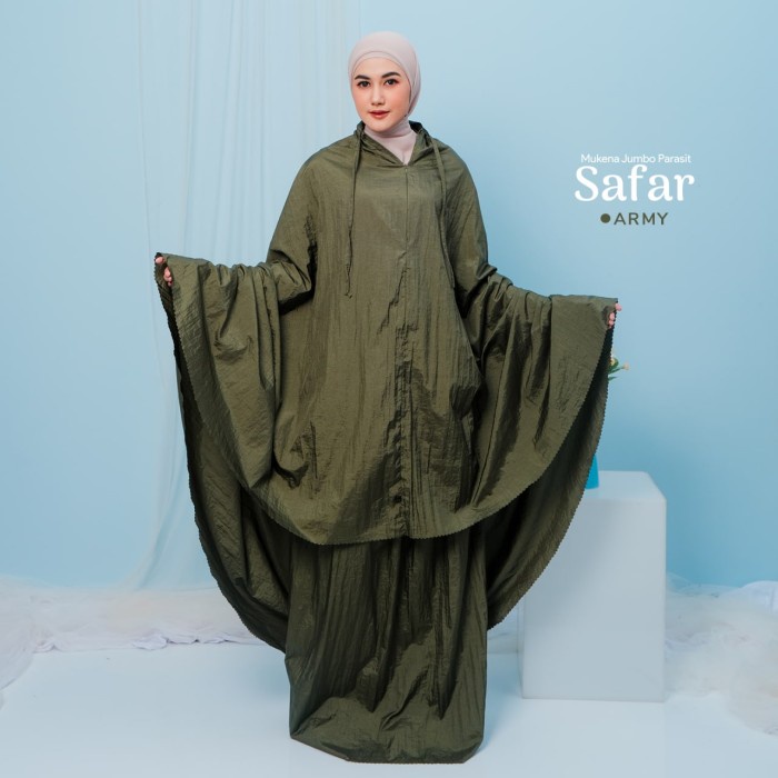 Mukena Dewasa Jumbo 2 In 1 Parasut Premium/Mukenah Terbaru Khadijah