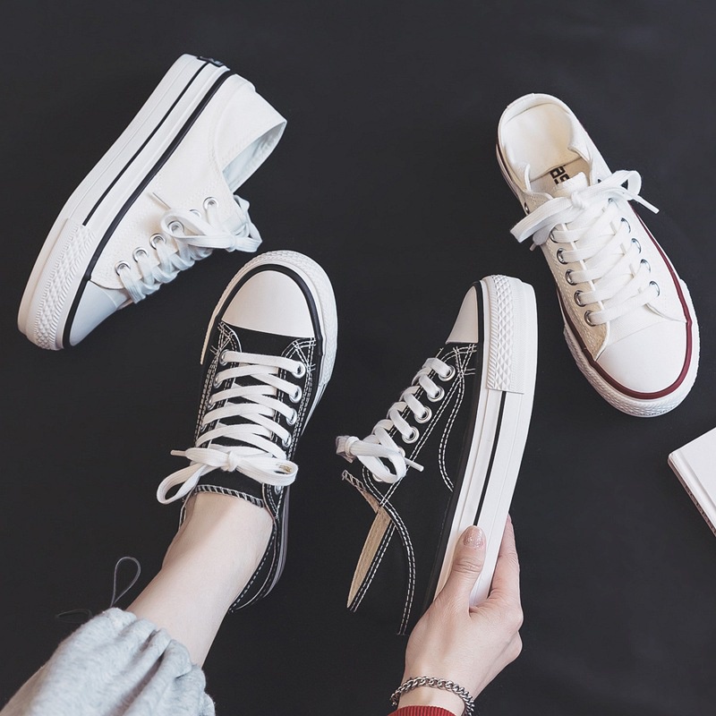 TOPGROSIR LV0211 Sepatu Sneakers Wanita Kanvas Sepatu Kasual Wanita Sepatu Sekolah Wanita Sepatu Converse Wanita Import Fashion Terbaru