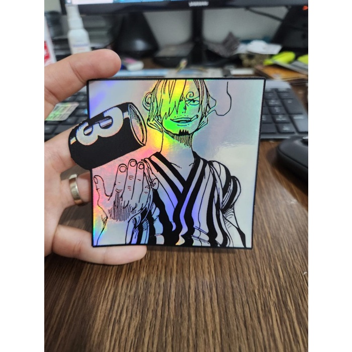

Sticker Hologram Anime Besar - PSH1515 - One Piece - Sanji