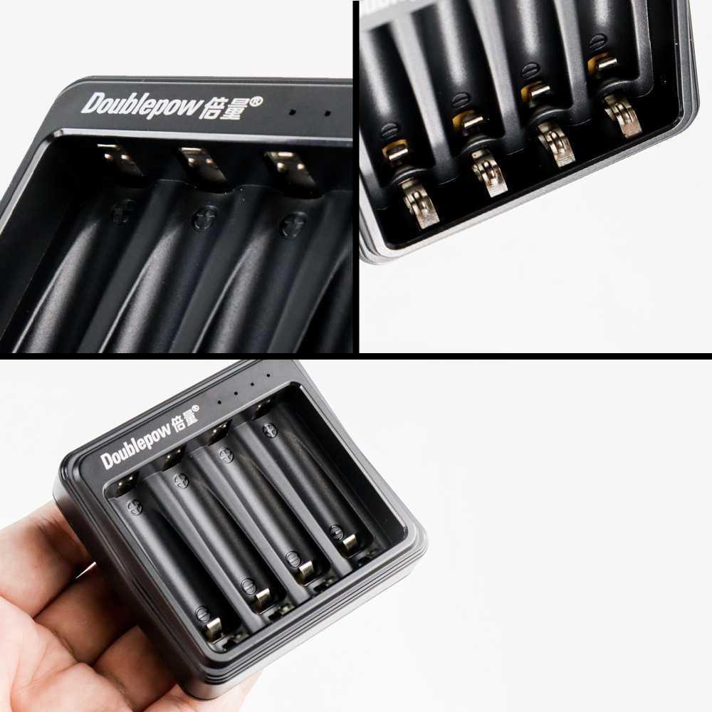 Doublepow Charger Baterai 4 slot AA/AAA with 4 PCS Baterai AA 780mAh - UK-574 - Black