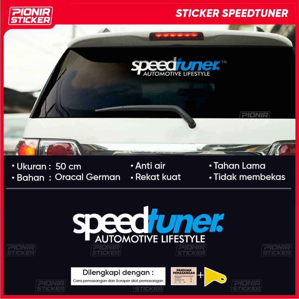 Stiker Speedtuner cutting sticker Speed Tuner JDM mobil avanza xenia civic calya ayla jazz brio starlet