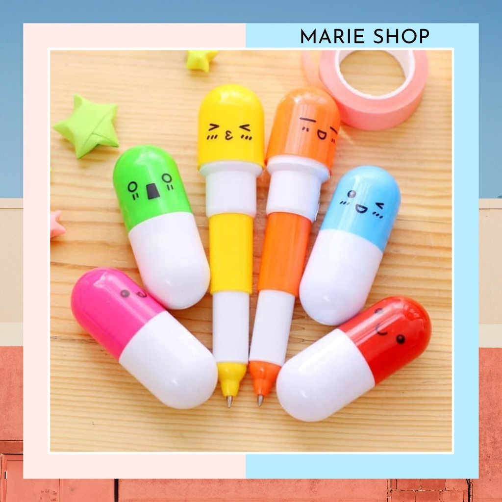 

[ BISA BELI SATUAN ] KAPSUL BOLPOINT / PULPEN KAPSUL EMOJI VITAMIN TABLET / KAPSUL PULPEN LUCU UNIK SOUVENIR ULANG TAHUN
