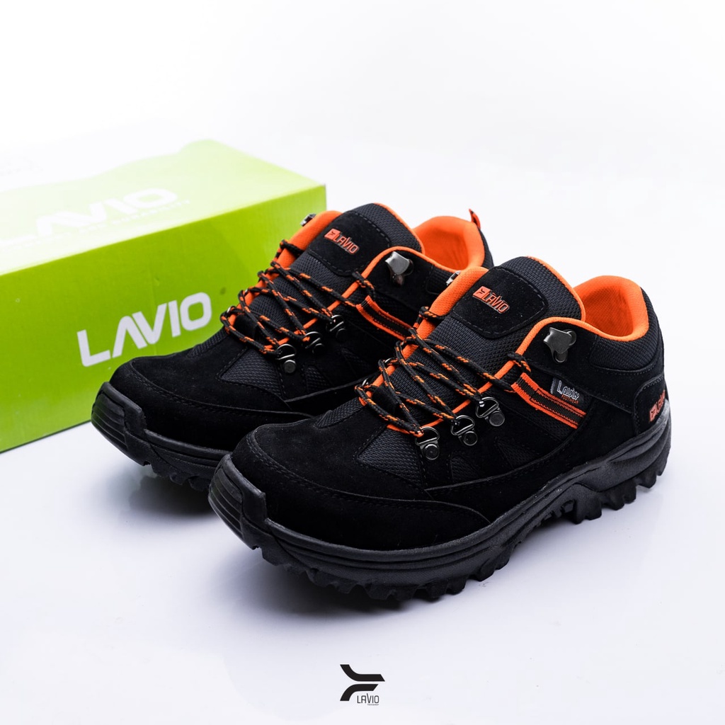 Sepatu Safety Boot Sporty Pendek Suede Premium Lavio Geneva Low Size 36 37 36 Sampai 41 Proyek Hiking Outdoor Kerja Lapangan