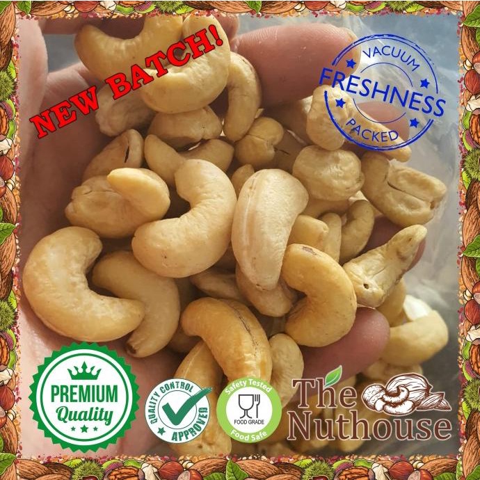

HRG DISKON 1kg Cashew Nut RAW Whole / Kacang Mede Mente Mentah Utuh