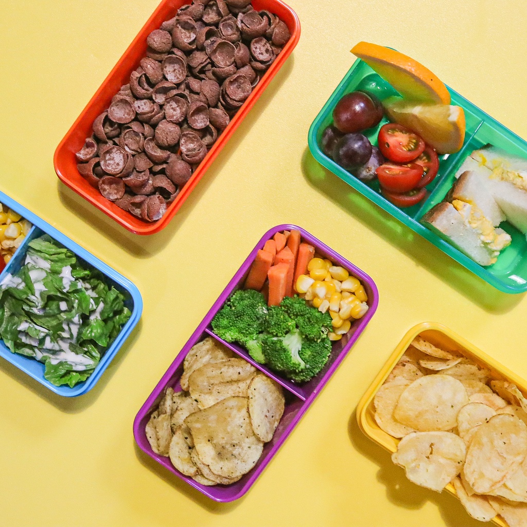 CUCI GUDANG KUBOX KOTAK MAKAN RECTANGULER WITH DIVIDER/LUNCH BOX