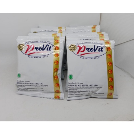 

susu kambing etawa provit harga 1 sachet @20g Original.