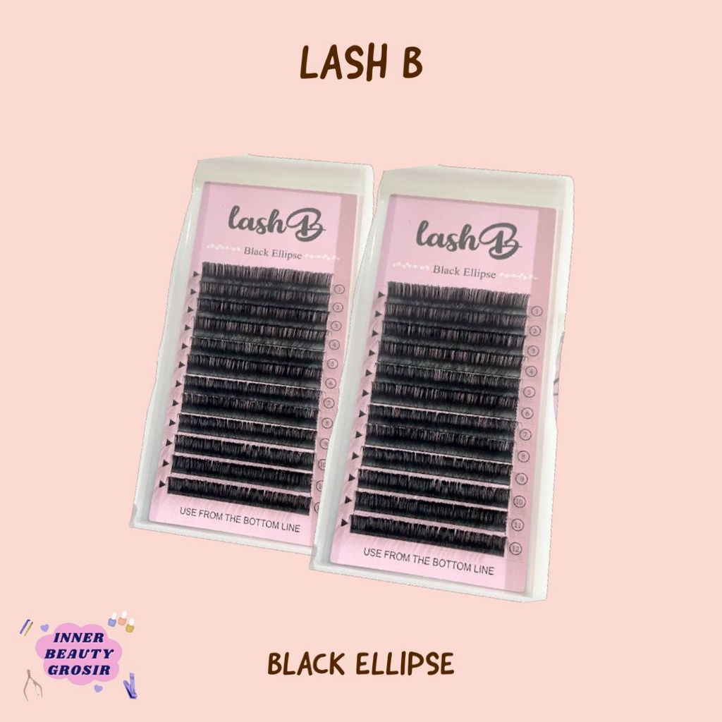Lash B Black Ellipse Single Lash Lembut