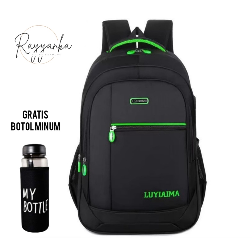 Tas Ransel Pria Serbaguna Motif Kyo0 Go Gratis Botol Minum Untuk Sekolah Kuliah Dan Kerja