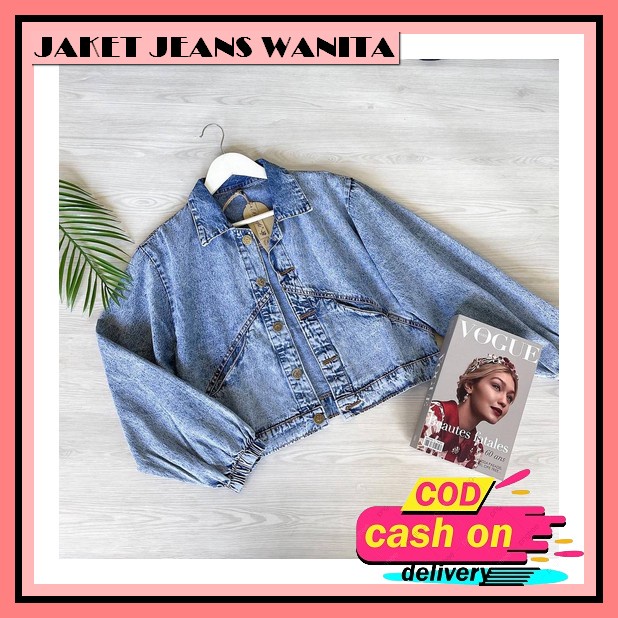 Jaket Biondy Snow Wash Kualitas Denim/ Jaket Cewe/ Jaket/ Jaket Jeans/ Jaket Wanita/ Jaket Denim/ Bi