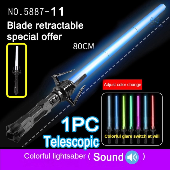 mainan anak  Mainan Edukasi Anak Pedang Lightsaber Star Wars Sound & Lights LED - Type 1(Z6S0) maina