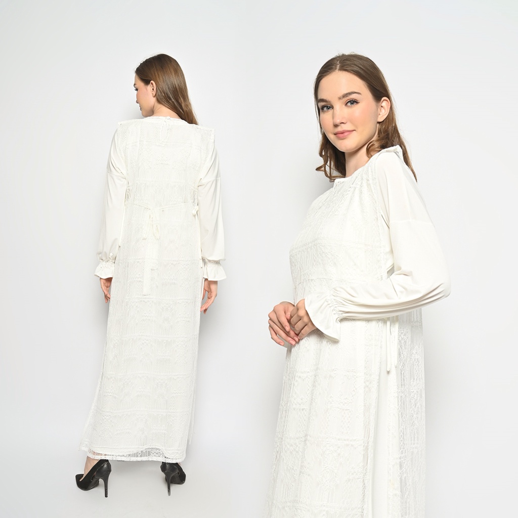 Chantilly Lace Maxi Dress (Gamis Hamil &amp; Menyusui)