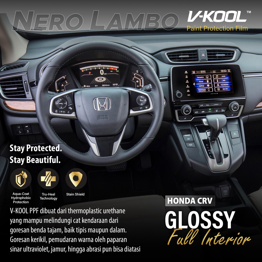VKOOL PPF Interior Honda CRV Turbo @Part | Nero Lambo Official