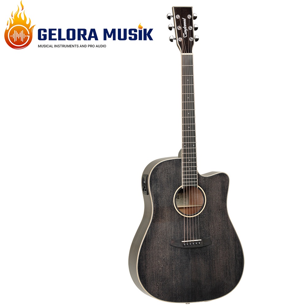 Gitar Akustik Elektrik Tanglewood Winterleaf TW5 E BS Dreadnought BK Gloss W/Bag