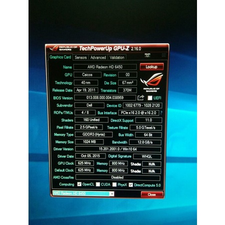 Amd Radeon Hd 6450 Merah Merona 1 Gb 64 Bit Ddr3 Mode Silent Terbaru Murah Bagus