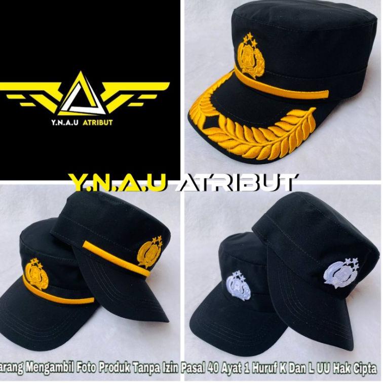 Grosiran Murah Field Cap / Pilkep / Topi Komando Bintara/Pama/Pamen Polri grosir