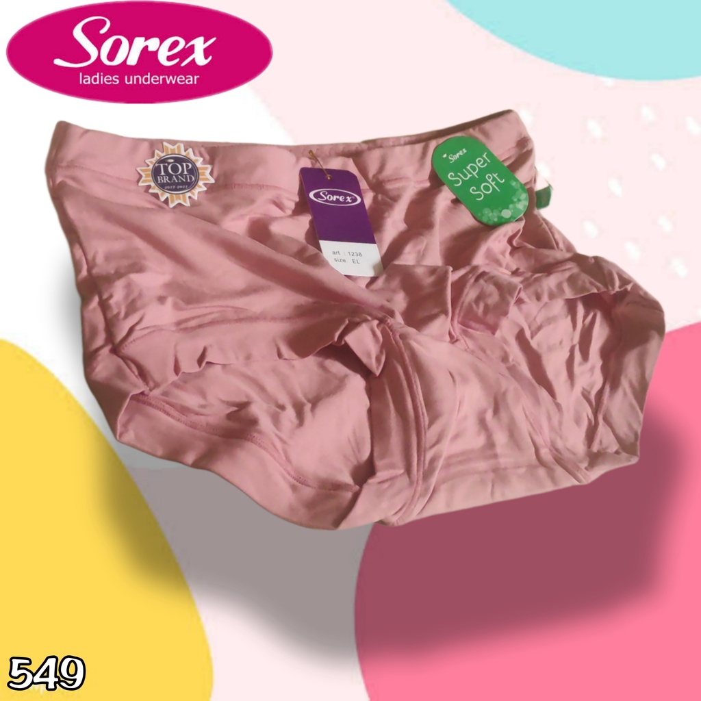 K549T - (HARGA PER 3 PCS) CELANA DALAM WANITA PAKAIAN WANITA PAKAIAN DALAM SOREX SIZE M - XXL MULTYCOLLOR