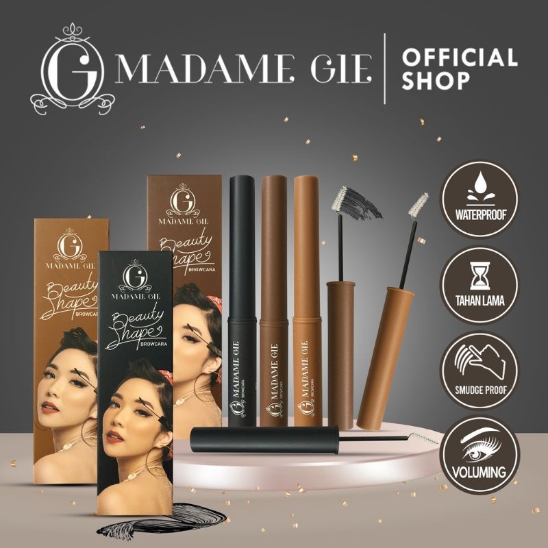 Madame Gie Maskara +62 / Mascara 01 Black Hitam / 02 Clear Bening BPOM
