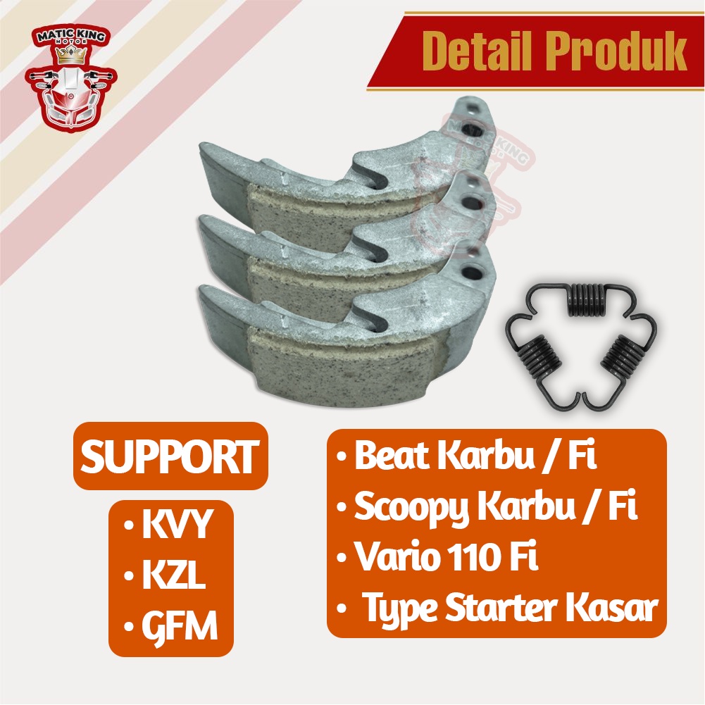 Kampas ganda kopling Honda Beat Scoopy Karbu Vario Fi 110 KVY KZL GFM Yamagata