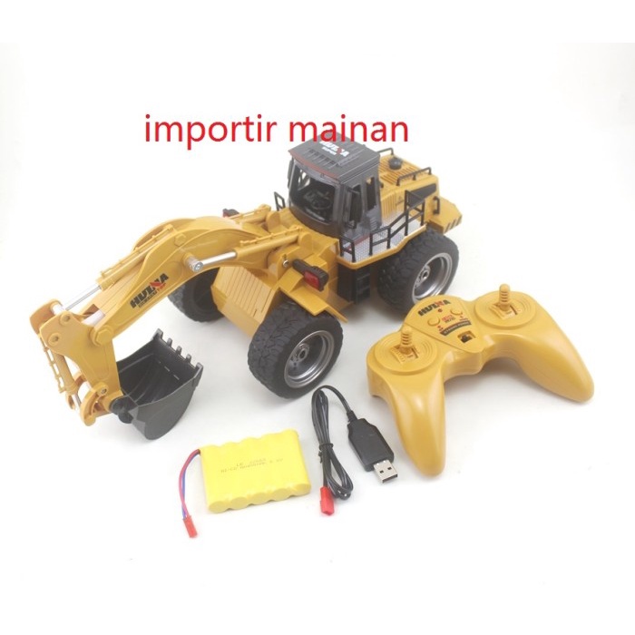 Huina 1530 Rc Diecast Alat Berat Konstruksi Rc Excavator 6Ch Metal #Original
