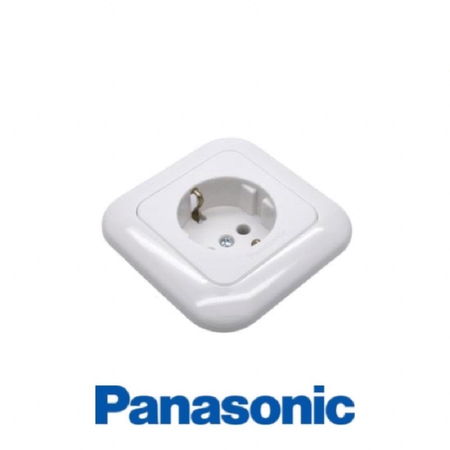 Stop Kontak Terminal Single Non Cp Ib Tanam Putih Panasonic WEJP 1131-7 Terminal Colokan