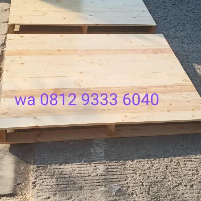 Tempat Dipan Palet Kayu Jati Belanda 120X100X12 Papan Rapat