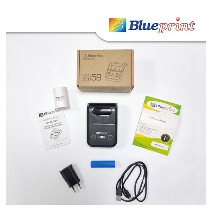 Portable Printer Thermal Mini Bluetooth BLUEPRINT ECO58 ECO 58
