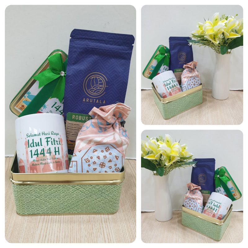 

hampers lebaran spesial kopi/hampers sajadah-mug/parsel lebaran idul fitri READY