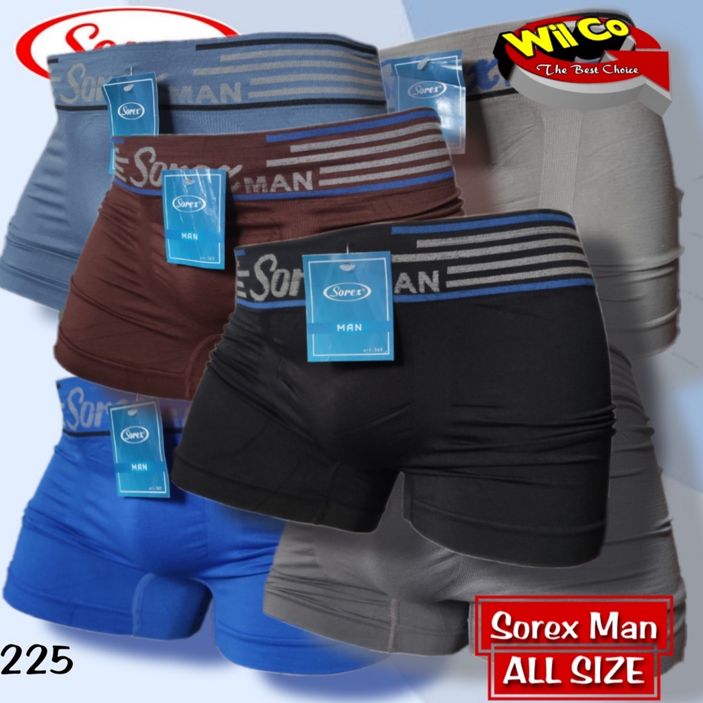 K225 - [Harga Per 1 Potong] CELANA DALAM BOXER PRIA SOREX ALL SIZE