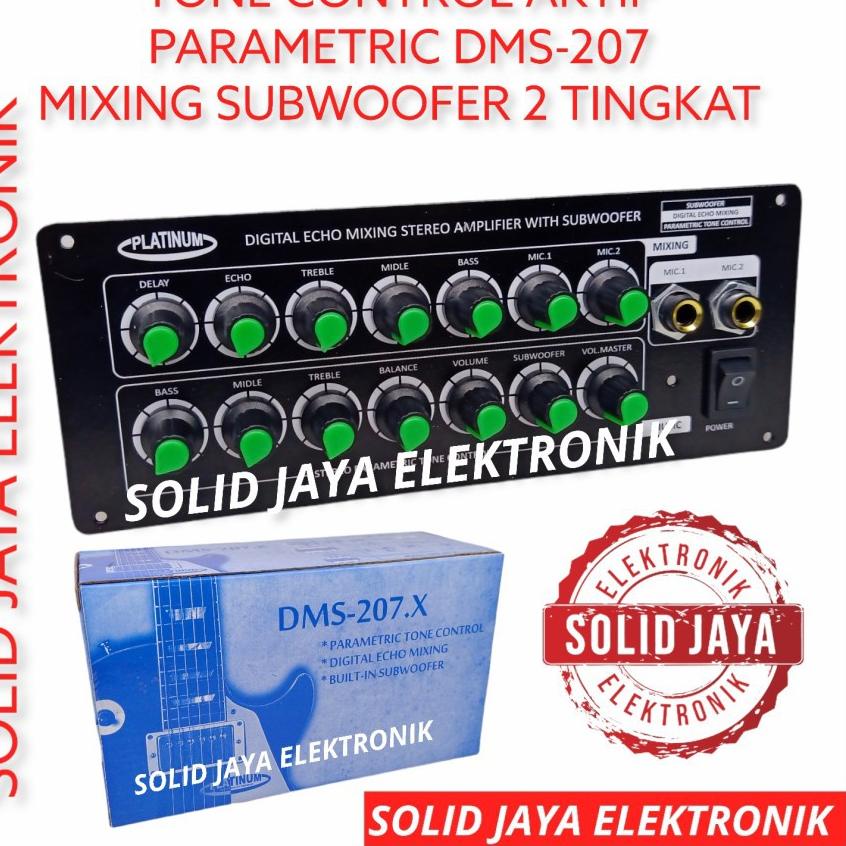 ► TONE CONTROL AKTIF PARAMETRIC DMS207 DMS-207.X TONE KONTROL AKTIF MUSIK MIXING ACTIVE PARAMETRIC P