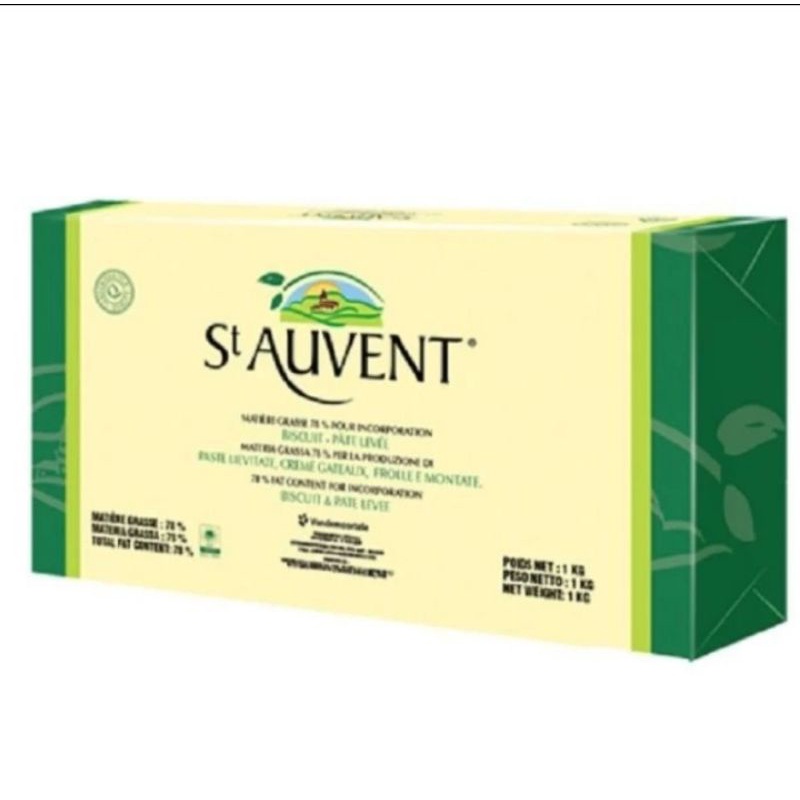 Unsalted Butter St Auvent 1 kg Halal