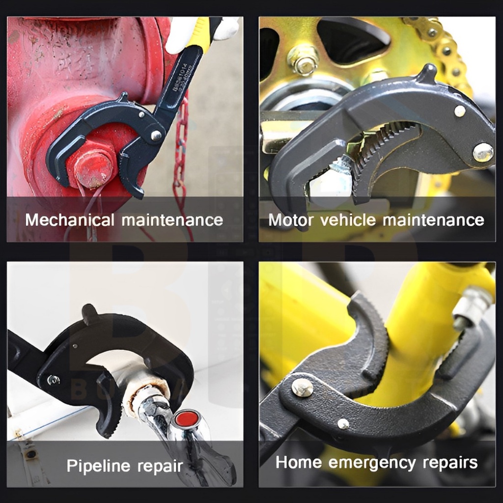 Kunci Pipa Wrench Rapid Fast Pipe Ledeng Universal Serbaguna 10 - 15Inch