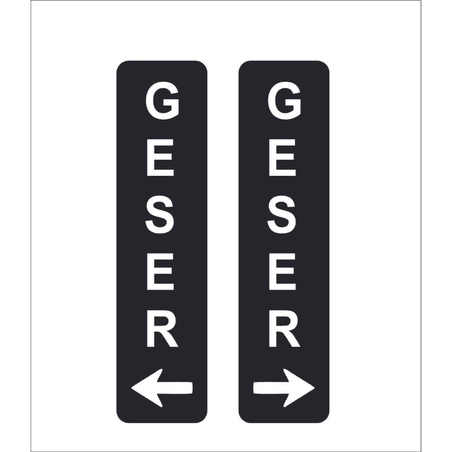 Geser |Slide | Sign Board Geser Slide | Sign Label Akrilik Tanda Geser