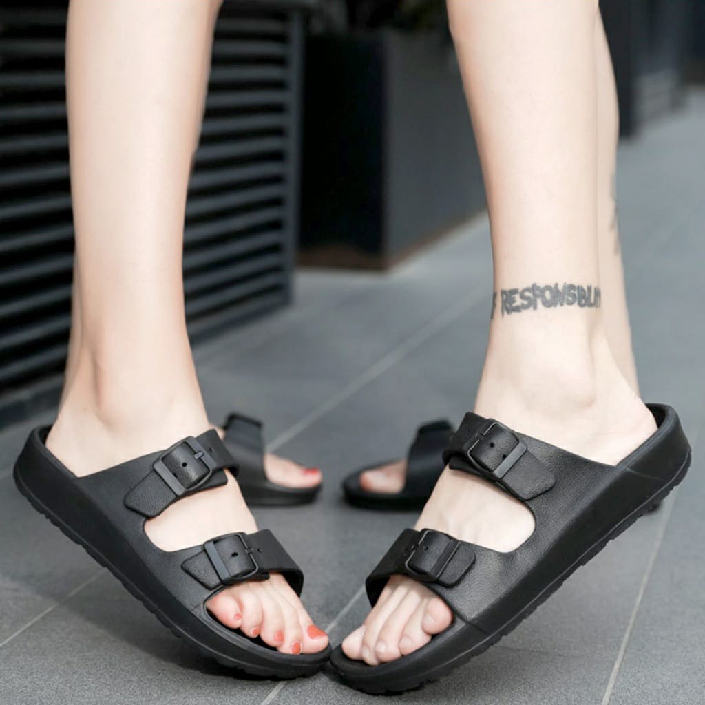 Sandal Wanita - Sandal Karet slip-On Sandal Rumah Santai Sandal Impor