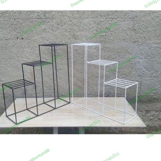 Vas Rak Bunga Besi/Rak Pot Bunga/Standing Pot Bunga/Rak Serbaguna