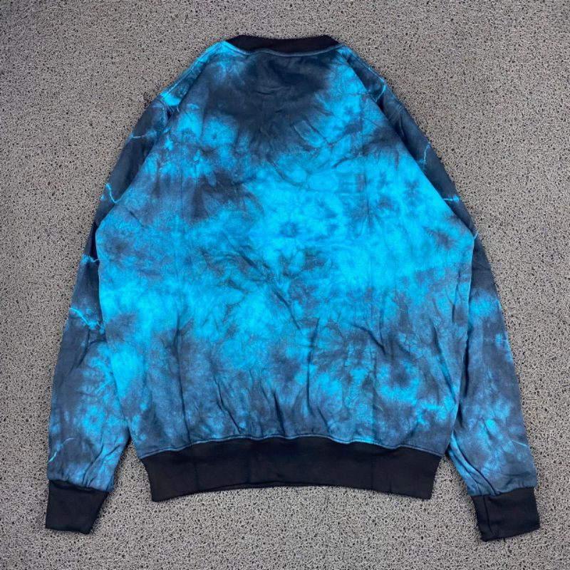 CREWNECK CHAMPION TIE DYE BORDIR FULL TAG LABEL CASUAL HYPE