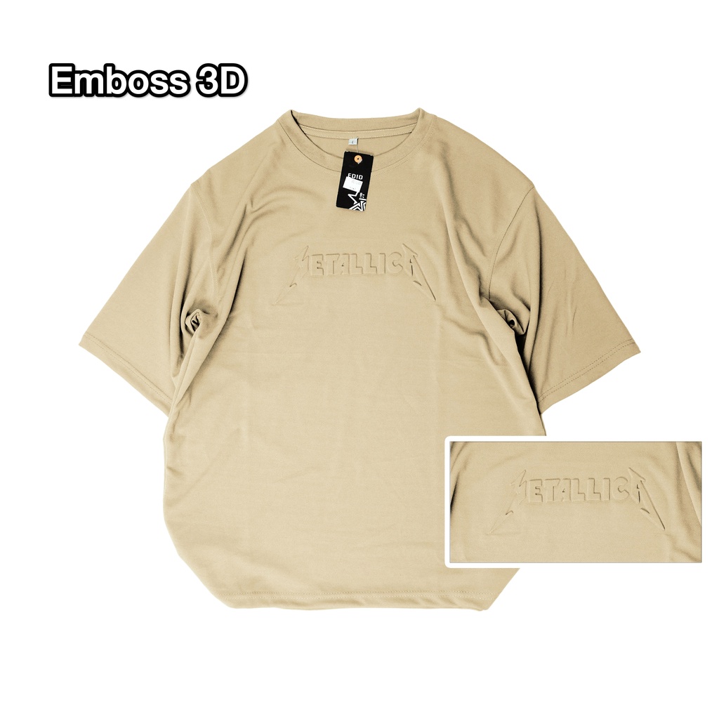 Amspro Baju Oversize Embos Atasan Pria Metalica