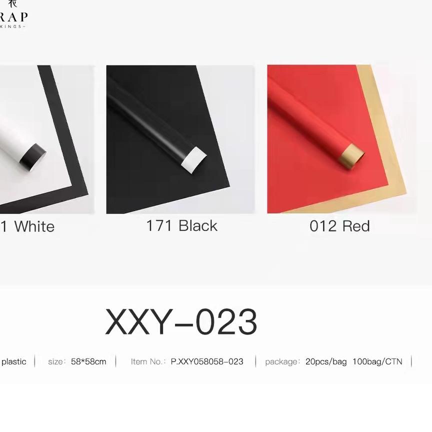 

12.12 FLASH SALE HAPPY TIME KERTAS BUNGA XXYJA (1 PACK = 20 PCS) FLOWER WRAP/ PEMBUNGKUS BUNGA WATERPROOF grosir