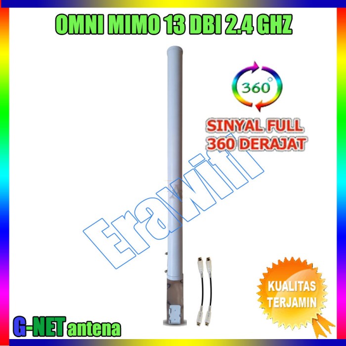 Antena Hotspot Rt Rw Net Omni Mimo G-Net 13 dBi 2.4 GHz 360 Derajat