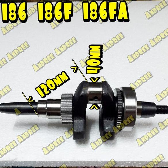 Crankshaft - Kuras Genset Silent Kama Kipor Krisbow KDE6700 - 186