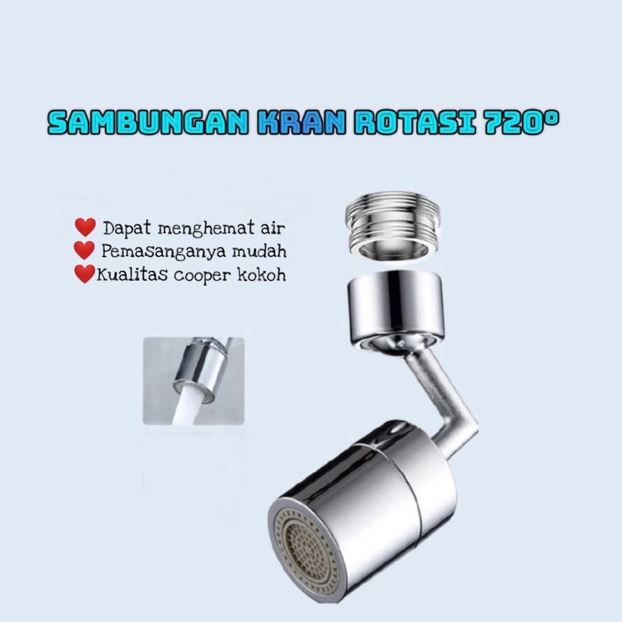 Kepala Saringan Keran air Washtafel Chrome 720 Kepala Saringan Sambungan kran Head Filter Faucet Aerator